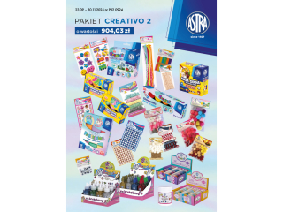 Pakiet ASTRA P02 Creativo o wartoci 904, 03z +GRATIS: towar za 170, 70z lub zestaw kuchenny