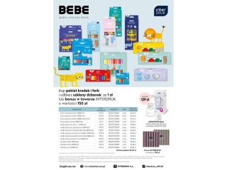 Pakiet INTERDRUK Bebe o wartoci 834, 07 z Gratis: dzbanek lub towar za 150z