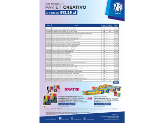 Pakiet P2 0925 ASTRA Creativo2 o wartoci 913, 26 + GRATIS: towar