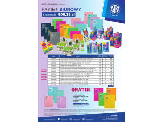 Pakiet P9 0925 ASTRA Biurowy o wartości 809, 28zł + GRATIS: towar