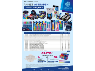 Pakiet P12 0326 ASTRA Astrapen o warto�ci 850, 94z� + GRATIS: towar lub fili�anki