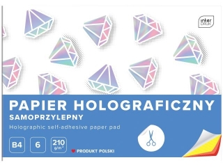 Papier holograficzny samoprzylepny B4 6k. INTERDRUK