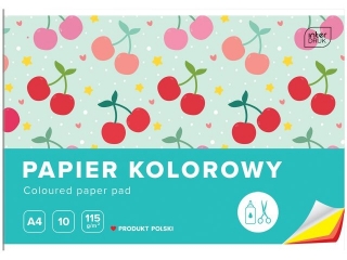 PAPIER KOLOROWY A4 10 115G[10x80