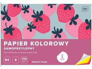 Zeszyt papierw kolorowych samoprzylepnych B4 8k. INTERDRUK