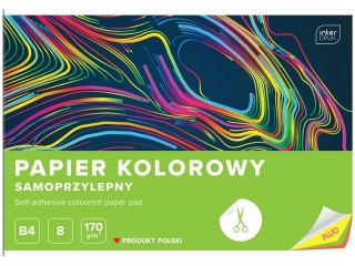 PAPIER KOLOROWY SAMOPRZ.B4 8 170G FLUO[10x80