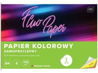 PAPIER KOLOROWY SAMOPRZ.B4 8 170G FLUO[10x80