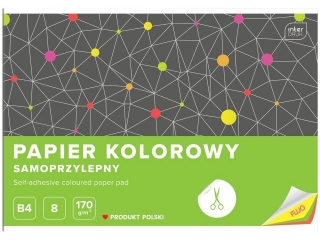 PAPIER KOLOROWY SAMOPRZ.B4 8 170G FLUO[10x80