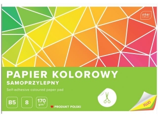 PAPIER KOLOROWY SAMOPRZ.B5 8 170G FLUO[10x140