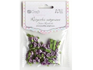 Ryczki satynowe DPCRAFT - Lilac 35szt.