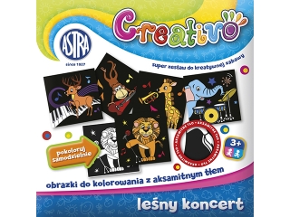Astra Creativo - Leśny koncert - obrazki do kolorowania z ak