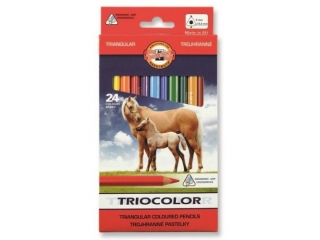 Kredki KOH-I-NOOR Triocolor 24 kolory