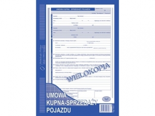 Druk -Umowa kupna-sprzeday pojazdu(wiel)