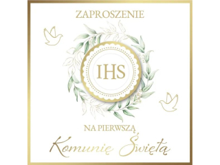 Zaproszenie ZPB-01 Komunia a5