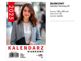 Kalendarz O-PRESS Biurkowy A5 2025