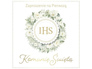 Zaproszenie ZPB-03 Komunia a5