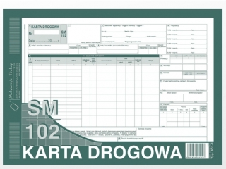 Druk -KD Karta Drogowa-sam.ciarowy A4 (SM/102)