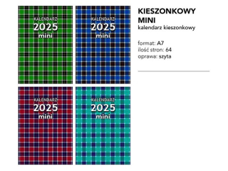 Kalendarz kieszonkowy O-PRESS Mini 2025