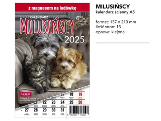 Kalendarz O-PRESS paskowy Milusicy na lodwk 2025