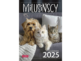 Kalendarz cienny O-PRESS A4 Milusiscy 2025