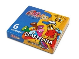 Plastelina PASTELLO  6 kolorw