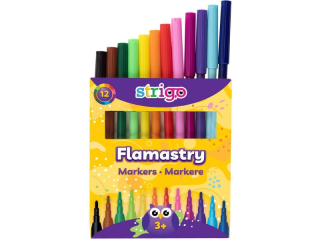 Flamastry STRIGO 12 kolorw