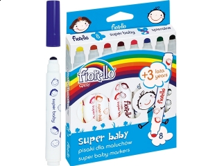 Pisaki FIORELLO Super Baby - dla maluchw  8 kolorw (GR-F165)