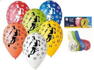 Balony Premium "Piłkarze", 12"/ 5 szt.