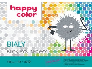 Blok rysunkowy A4 20k. HAPPY COLOR 100g