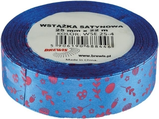 Wstka satynowa 25mm Wielkanoc WSE25-4