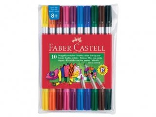 FLAMASTRY DWUSTRONNE ETUI 10 KOL. FABER- CASTELL