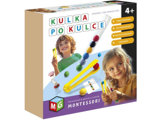 MONTESSORI -GRA I ZABAWKA EDUKACYJNA KULKA PO KULCE