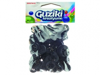 Guziki BREWIS 40 g GU 8 - czarny