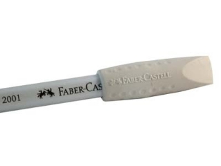 GUMKA GRIP 2001 NAKADKA SZARA 2 SZT. W ETUI FABER-CASTELL [opakowanie=24szt]
