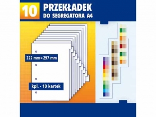 Przekadka do segregatora "10" KRESKA