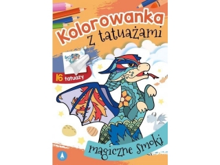 Kolorowanka SKRZAT z tatuaami - Magiczne smoki