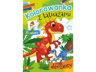 Kolorowanka SKRZAT z tatuaami - Mae dinozaury