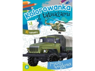 Kolorowanka SKRZAT z tatuaami - Pojazdy wojskowe