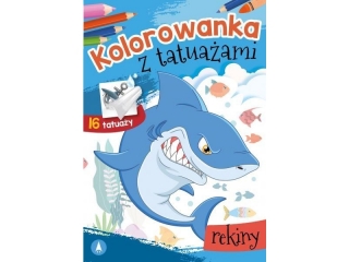 Kolorowanka SKRZAT z tatuaami - Rekiny