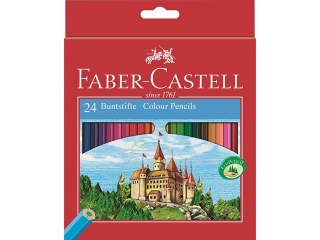 Kredki 24 kolorw FABER-CASTELL Zamek +temperwka