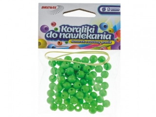 Koraliki do nawlekania BREWIS 8mm K8-8 zielony