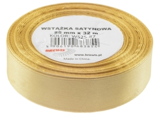 Wstka satynowa BREWIS 25mm/32mm kolor 87 zoty