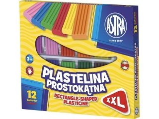 Plastelina ASTRA prostoktna 12 kolorw