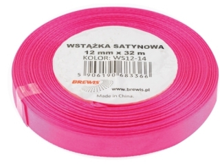 Wstka satynowa 12mm/32m 14 rowy