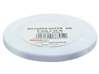 Wstka satyn. 6mm/32m 1 biay A`2