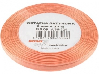 Wstka satynowa BREWIS 6mm/32m kolor 124