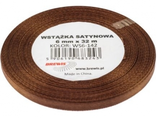 Wstka satynowa BREWIS 6mm/32m kolor 142