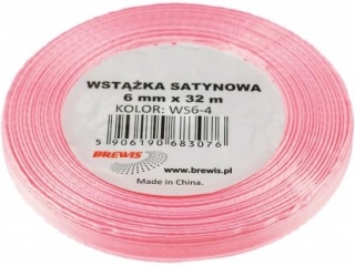 Wstka satyn. 6mm/32m 4 j.rowy A`2