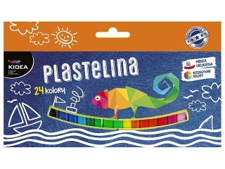 PLASTELINA 24 KOLORY KIDEA SEZON2024