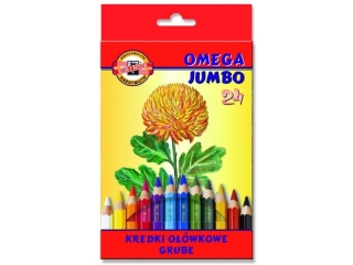 Kredki KOH-I-NOOR Omega Jumbo 12 kolorw HURT