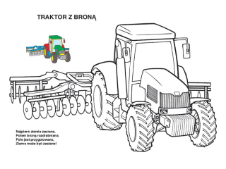 Kolorowanka KRZESIEK A4 16k. Traktory i inne pojazdy - mix